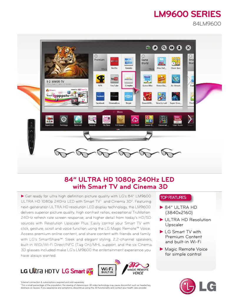 Imagen de la primera página del manual del dispositivo 84LM9600