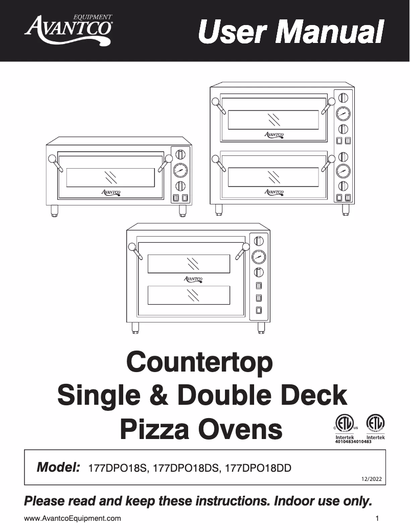 Imagen de la primera página del manual del dispositivo DPO-18-DD
