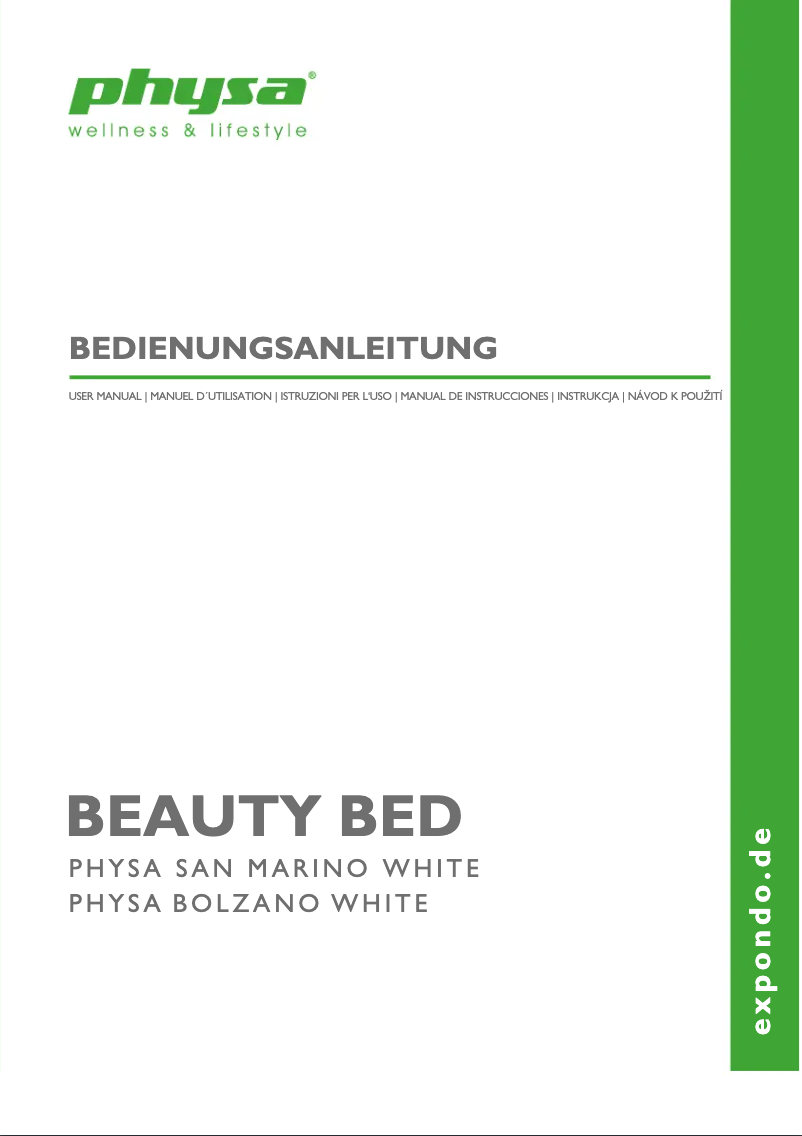 Imagen de la primera página del manual del dispositivo Bolzano