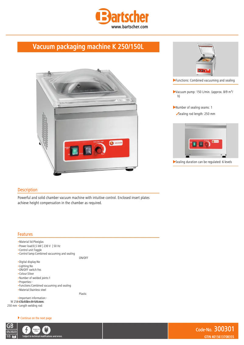 Imagen de la primera página del manual del dispositivo 300301