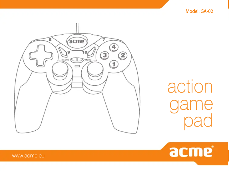 Página 1 del manual Manual de usuario Acme United GA-02