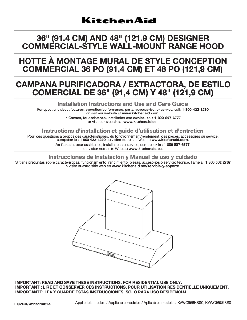 Imagen de la primera página del manual del dispositivo KVWC956KSS