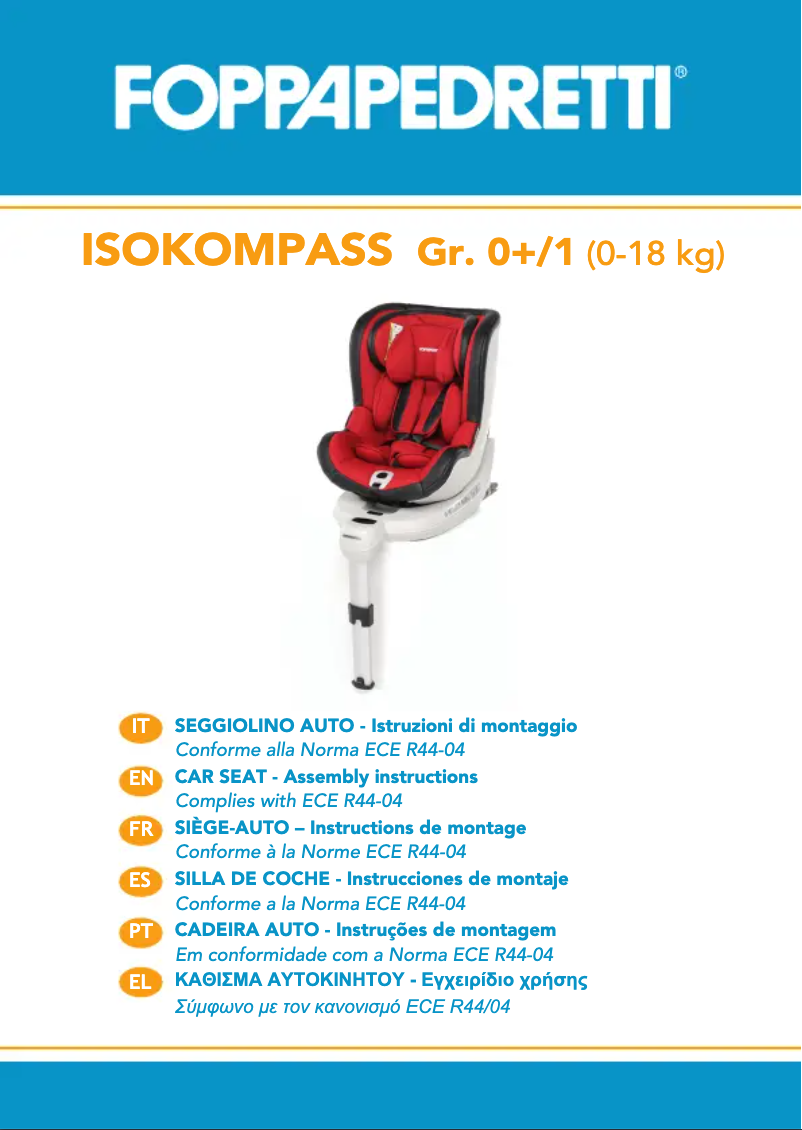 Imagen de la primera página del manual del dispositivo Isokompass
