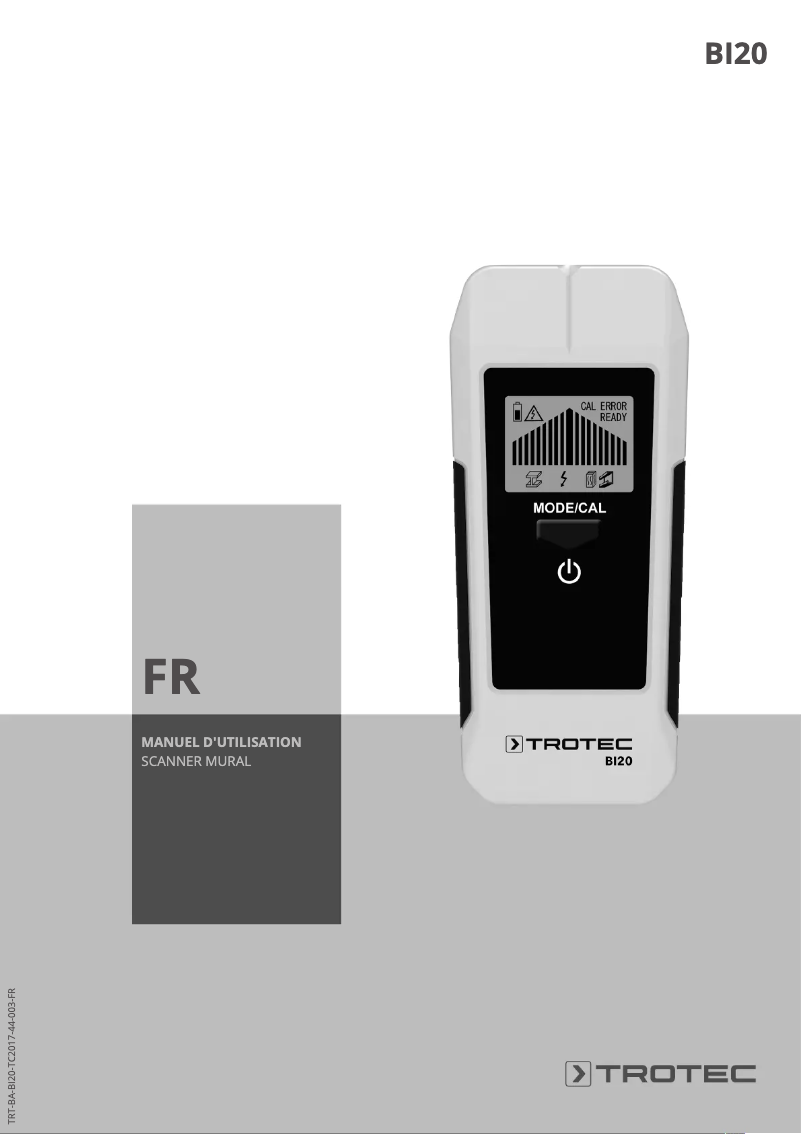 Imagen de la primera página del manual del dispositivo BI20