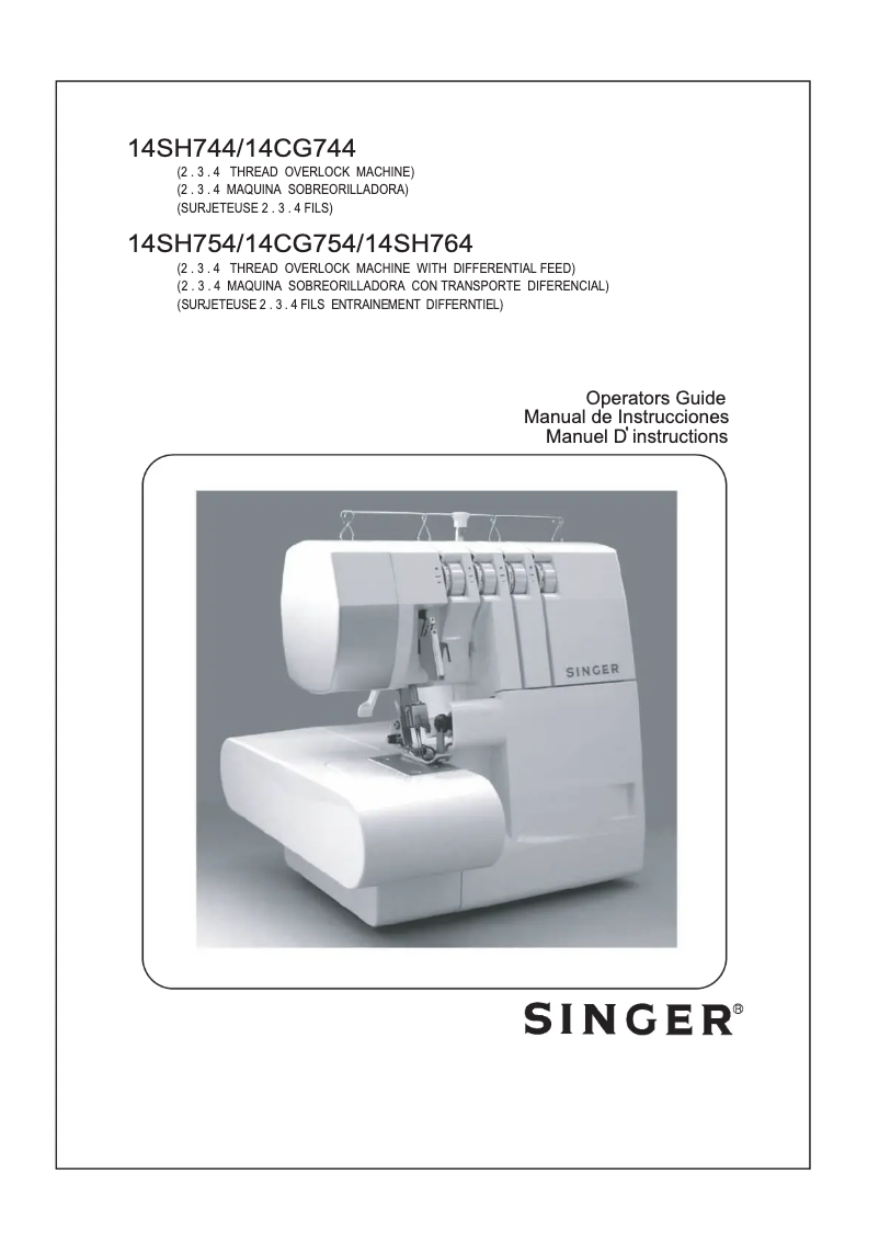 Imagen de la primera página del manual del dispositivo 14SH754