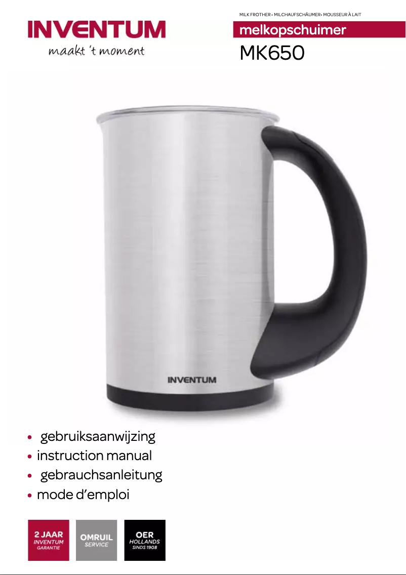 Imagen de la primera página del manual del dispositivo MK650