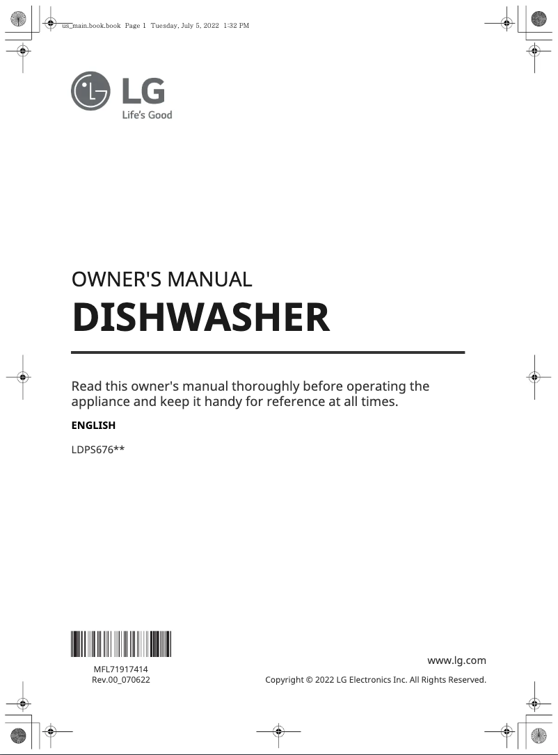 Imagen de la primera página del manual del dispositivo LDPS6762S