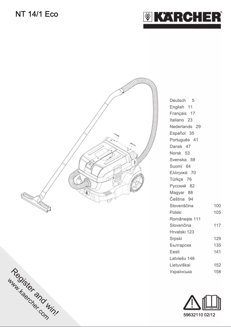 Imagen de la primera página del manual del dispositivo NT 14/1 ECO