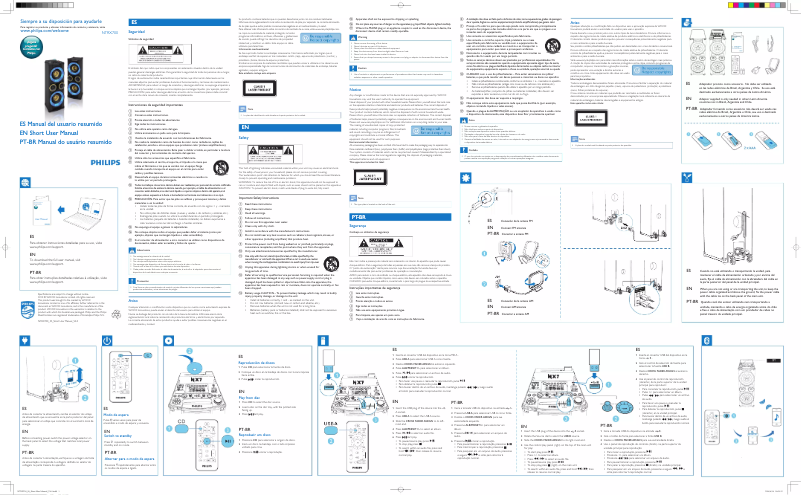 Página 1 del manual Guía de inicio rápido Philips NTRX700MU