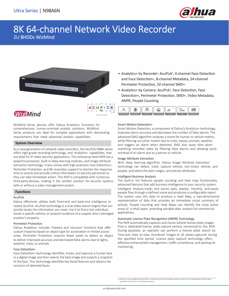 Imagen de la primera página del manual del dispositivo N98A6N