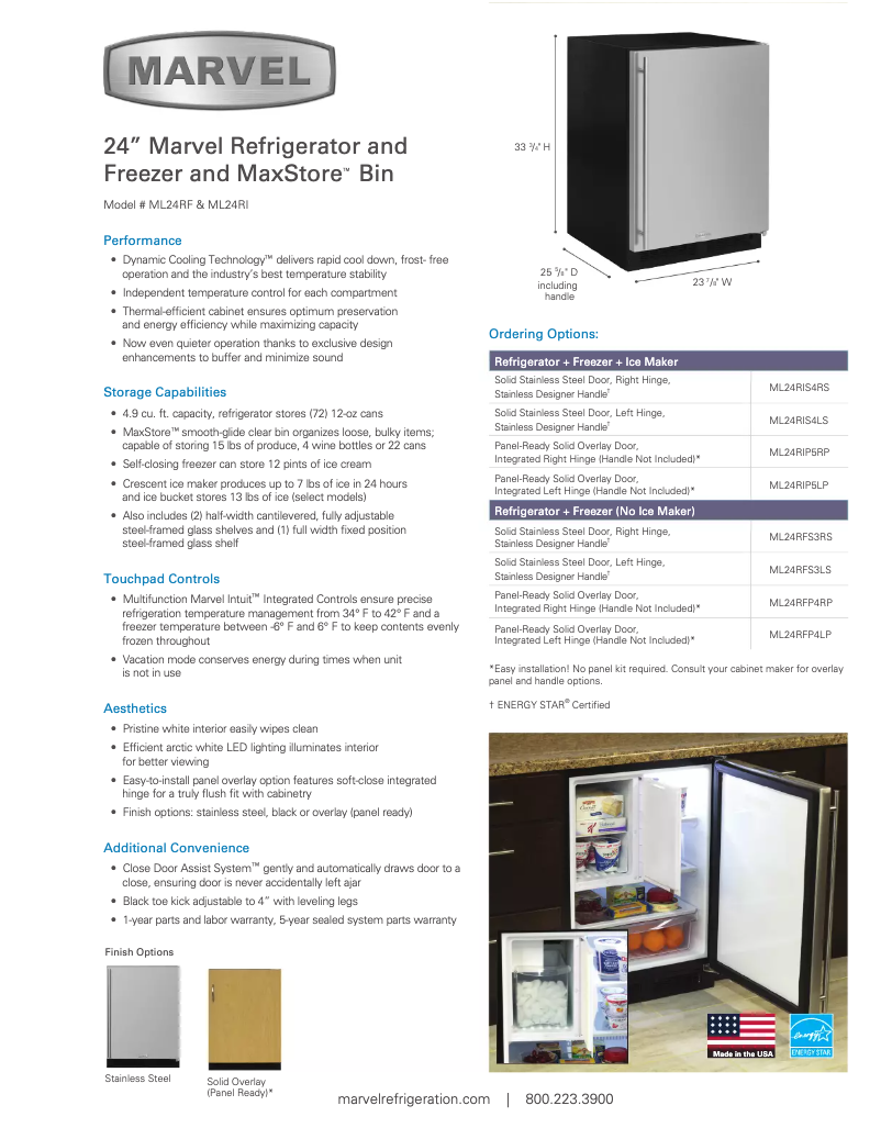 Imagen de la primera página del manual del dispositivo ML24RIS4RS