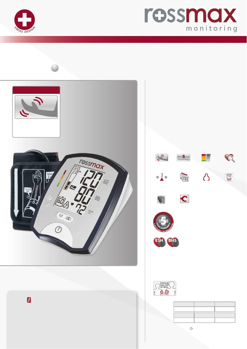 Página nº 1 - Folleto Rossmax MJ701f