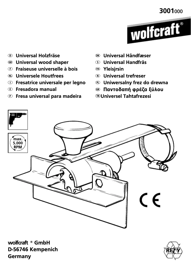 Imagen de la primera página del manual del dispositivo 3001000
