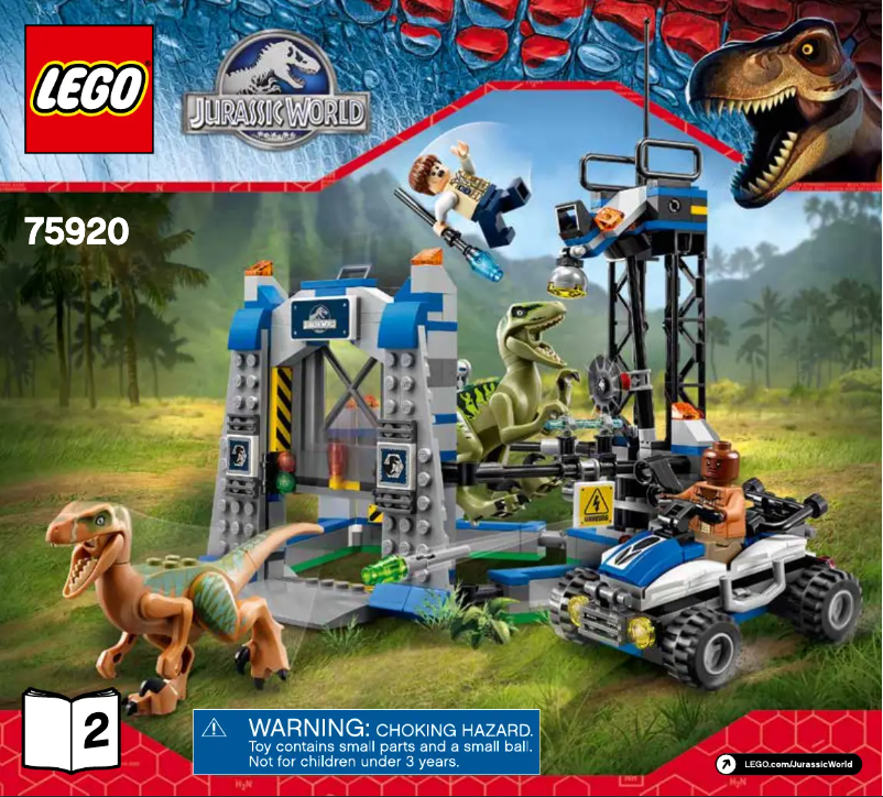 Página 1 del manual Manual de usuario Lego Jurassic World 75920