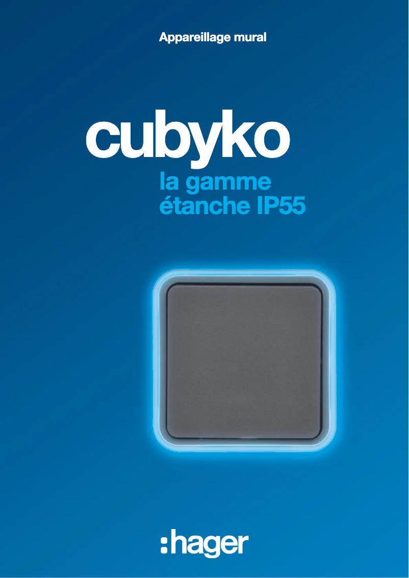 Página 1 del manual Folleto Hager WNA696