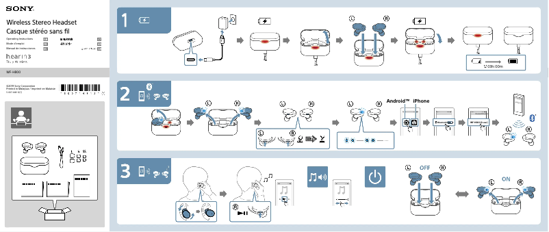 Imagen de la primera página del manual del dispositivo WF-H800