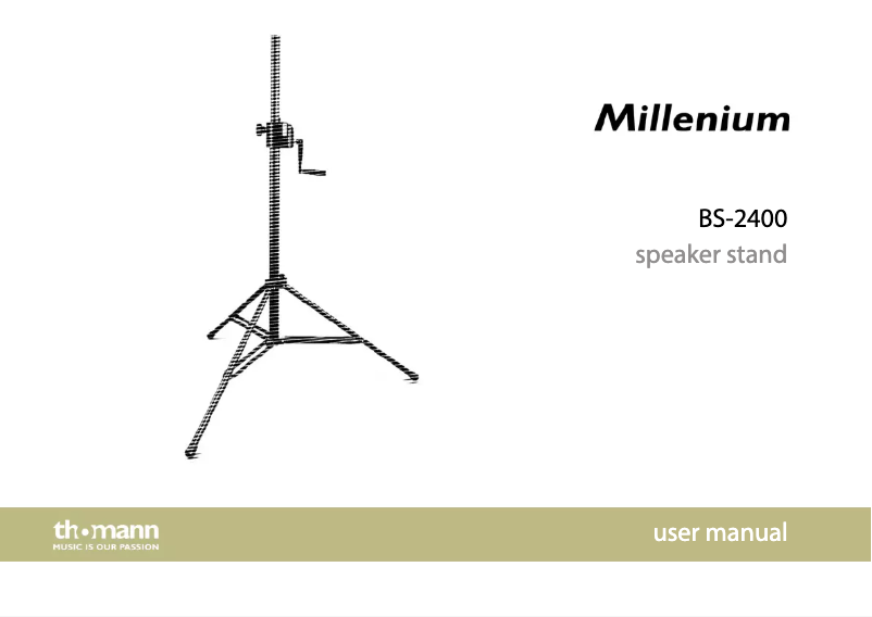 Imagen de la primera página del manual del dispositivo BS-2400