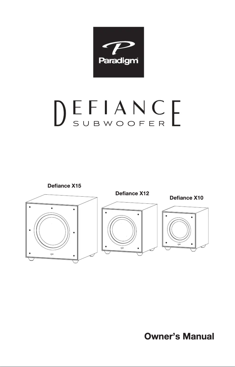 Imagen de la primera página del manual del dispositivo Defiance X10
