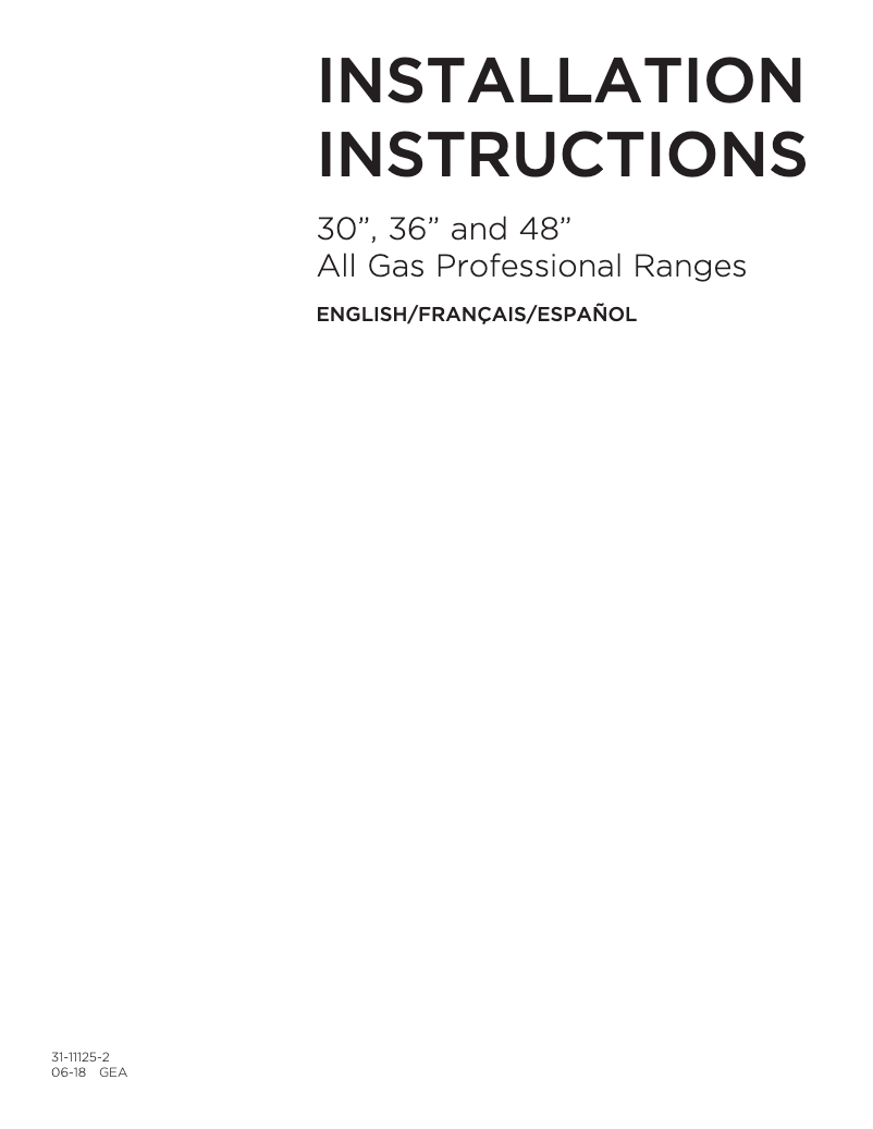 Página nº 1 - Guía de instalación Monogram MORADW112