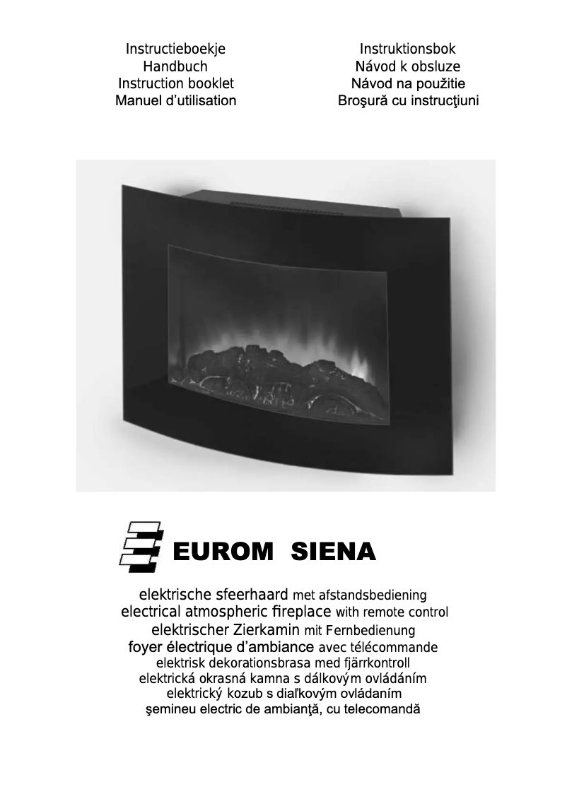 Página 1 del manual Manual de usuario Euromac Siena