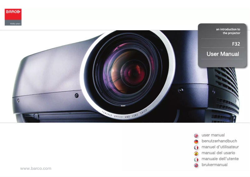 Imagen de la primera página del manual del dispositivo F32