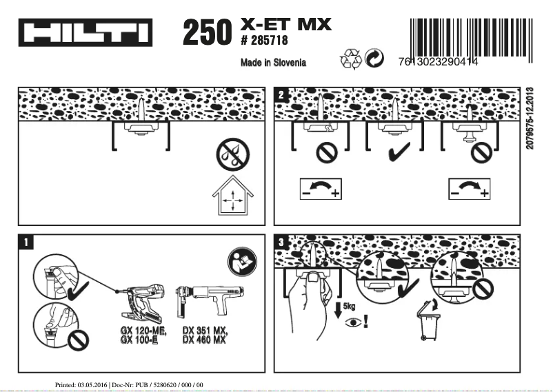 Imagen de la primera página del manual del dispositivo X-ET MX