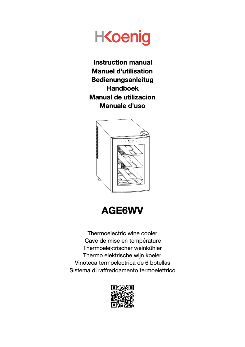 Imagen de la primera página del manual del dispositivo AGE6WV