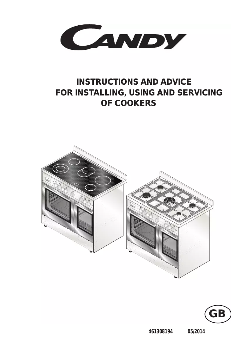 Página 1 del manual Manual de usuario Candy CCG9D52PX