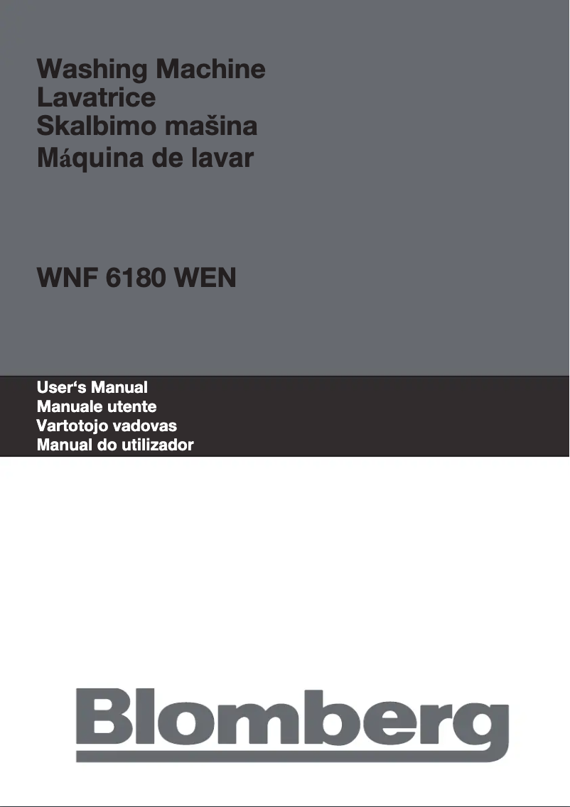 Imagen de la primera página del manual del dispositivo WNF 6180 WEN