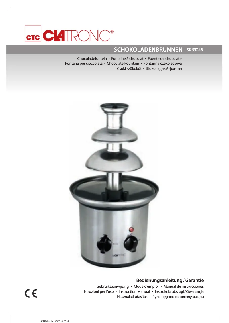 Imagen de la primera página del manual del dispositivo SKB 3248