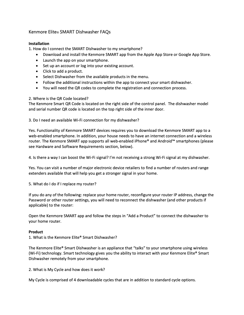 Página 1 del manual Ficha técnica Kenmore 14677