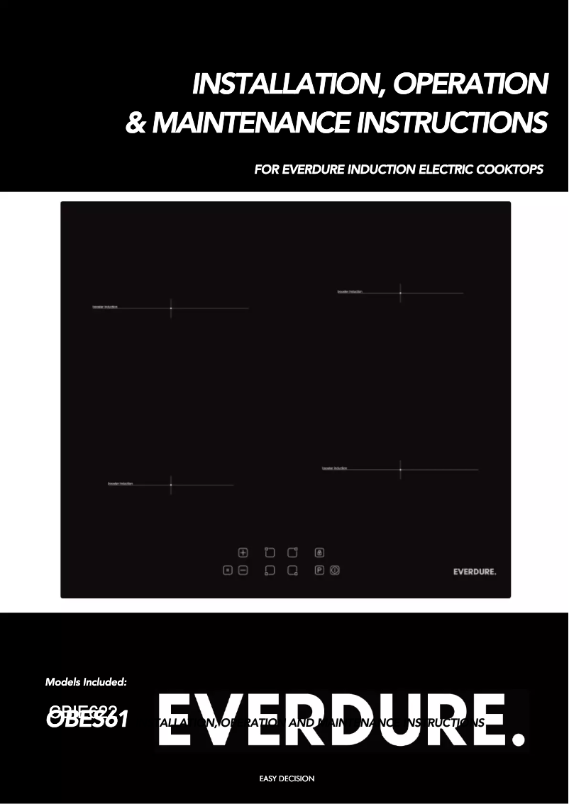 Página 1 del manual Manual de usuario Everdure CBIE622