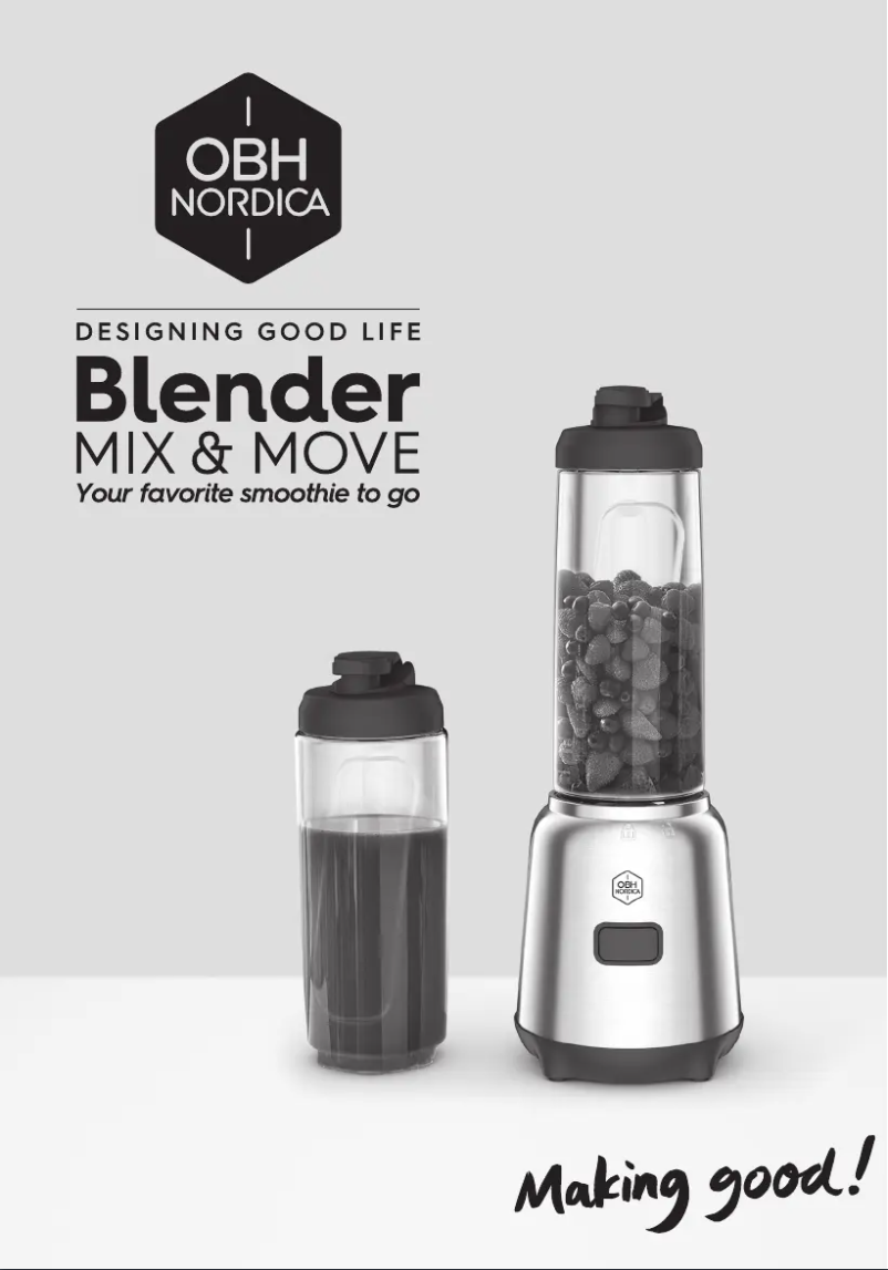 Página nº 1 - Manual de usuario OBH Nordica Blender Mix & Move LH15FDS0