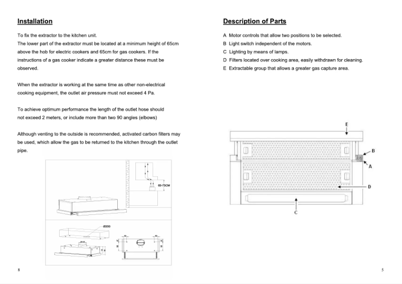 Página 1 del manual Guía de instalación Brandt AT1460X