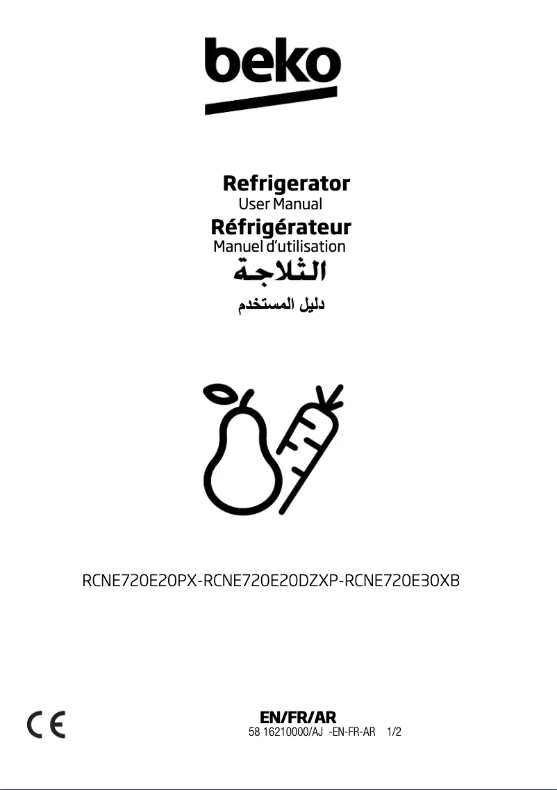 Imagen de la primera página del manual del dispositivo RCNE720E30XB