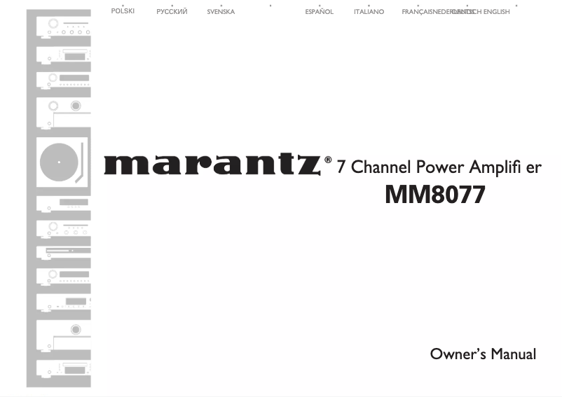 Imagen de la primera página del manual del dispositivo MM8077