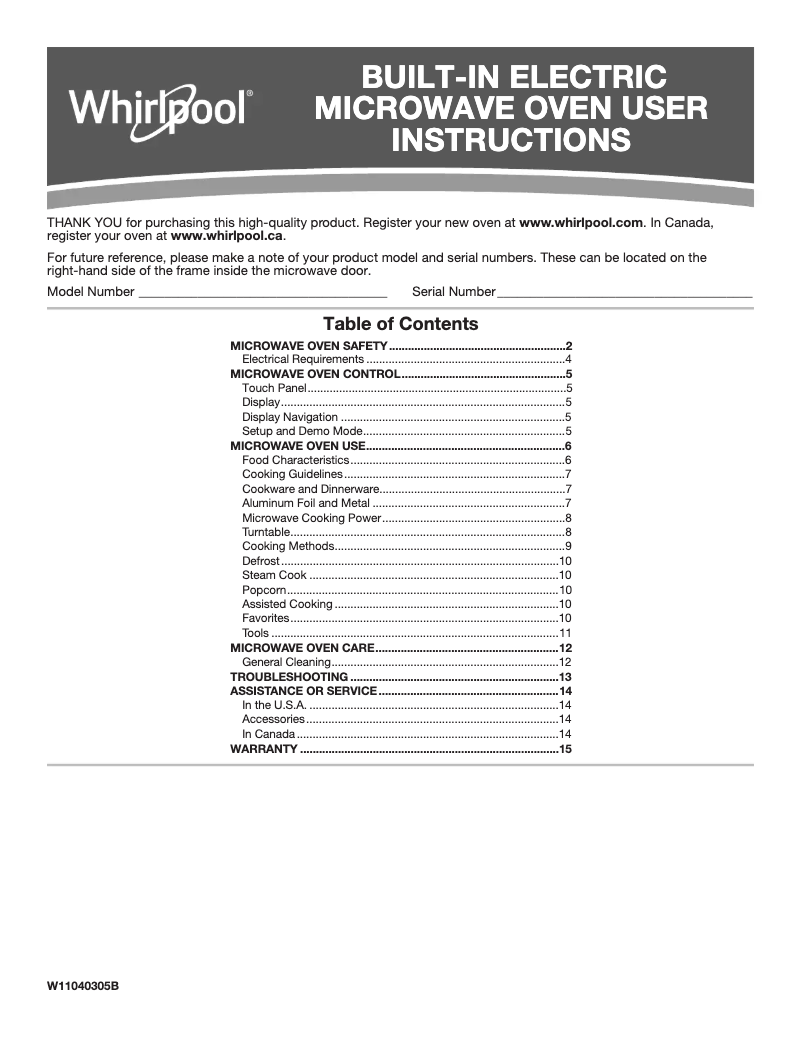 Imagen de la primera página del manual del dispositivo WOC75EC0HS