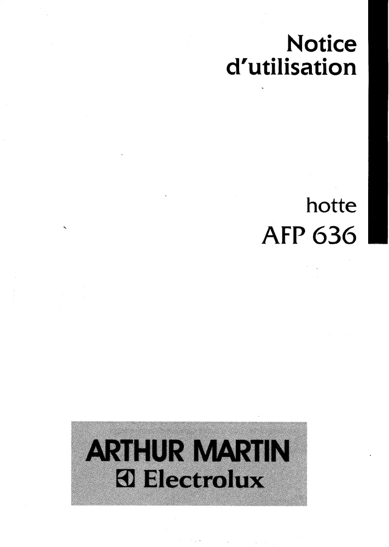 Imagen de la primera página del manual del dispositivo AFP636W
