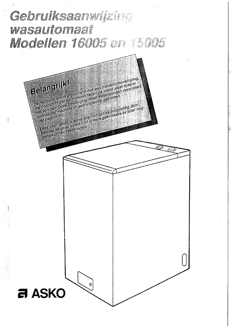 Página 1 del manual Manual de usuario Asko 15005