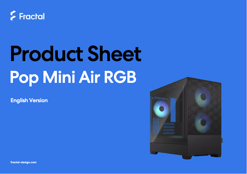 Imagen de la primera página del manual del dispositivo Pop Mini Air