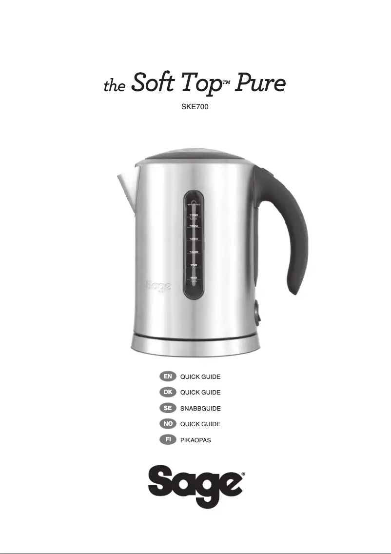 Página 1 del manual Manual de usuario Sage the Soft Top Pure SKE700