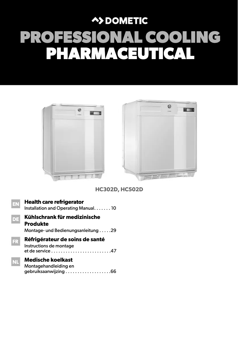 Imagen de la primera página del manual del dispositivo HC302D