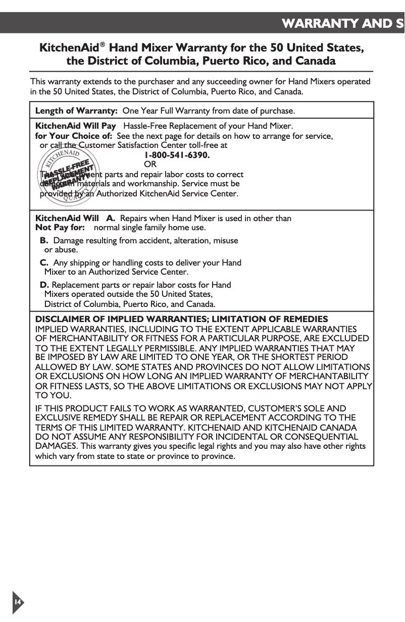 Imagen de la primera página del manual del dispositivo KHM926CA