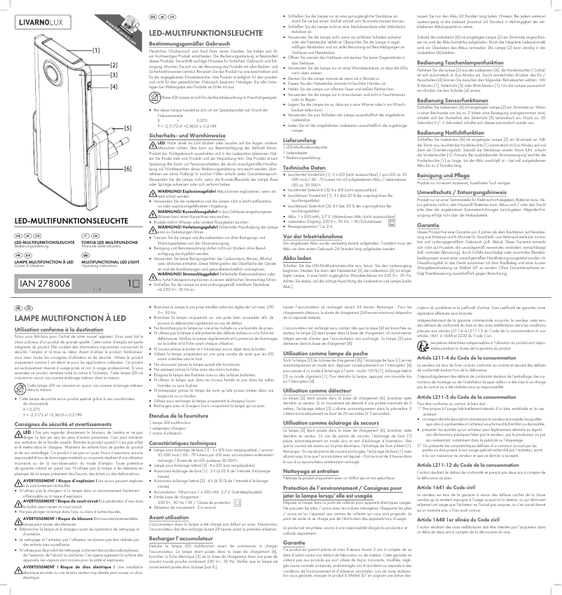 Imagen de la primera página del manual del dispositivo IAN 278006