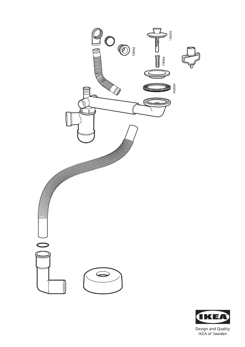 Imagen de la primera página del manual del dispositivo ODENSVIK 801.939.38