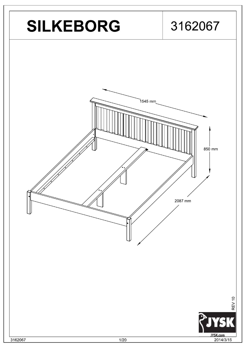 Imagen de la primera página del manual del dispositivo Silkeborg (140x200)