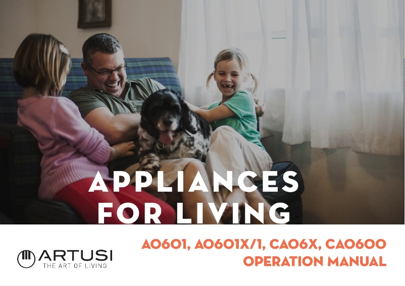 Imagen de la primera página del manual del dispositivo AO601