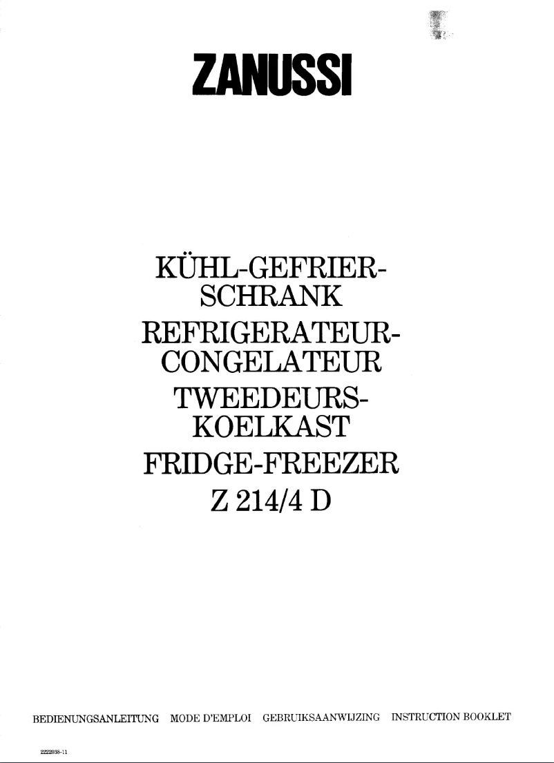 Imagen de la primera página del manual del dispositivo Z 214-4D