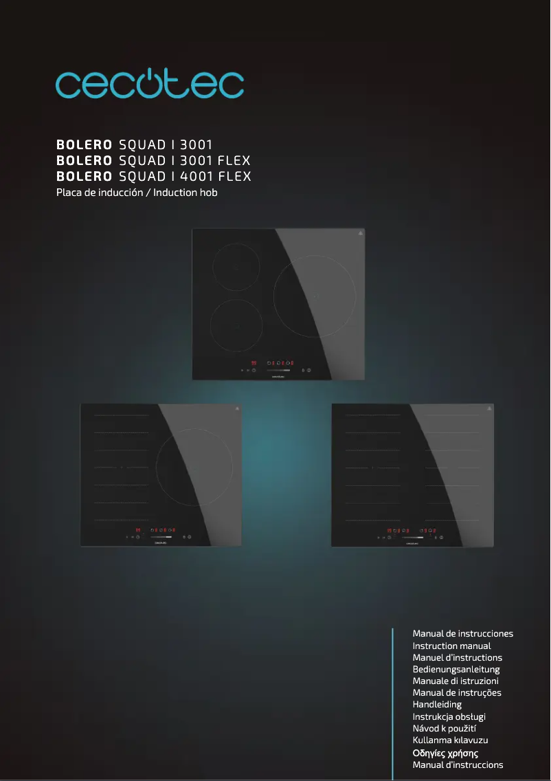Imagen de la primera página del manual del dispositivo Bolero Squad I 3001