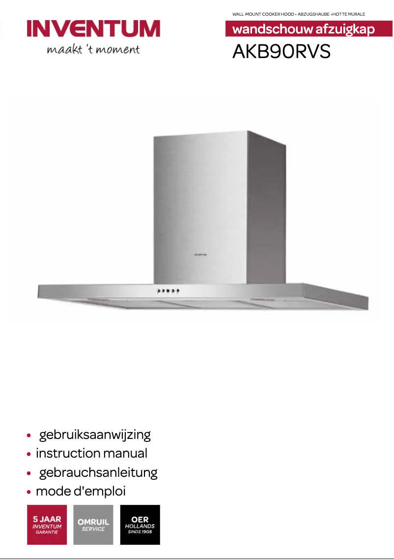 Imagen de la primera página del manual del dispositivo AKB90RVS